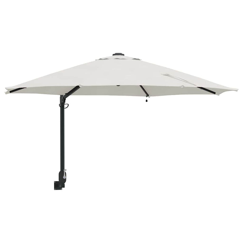 Chargez l'image dans la visionneuse de la galerie, Vidaxl tuinparasol zand 248 x 248 x 148 cm polyester en staal