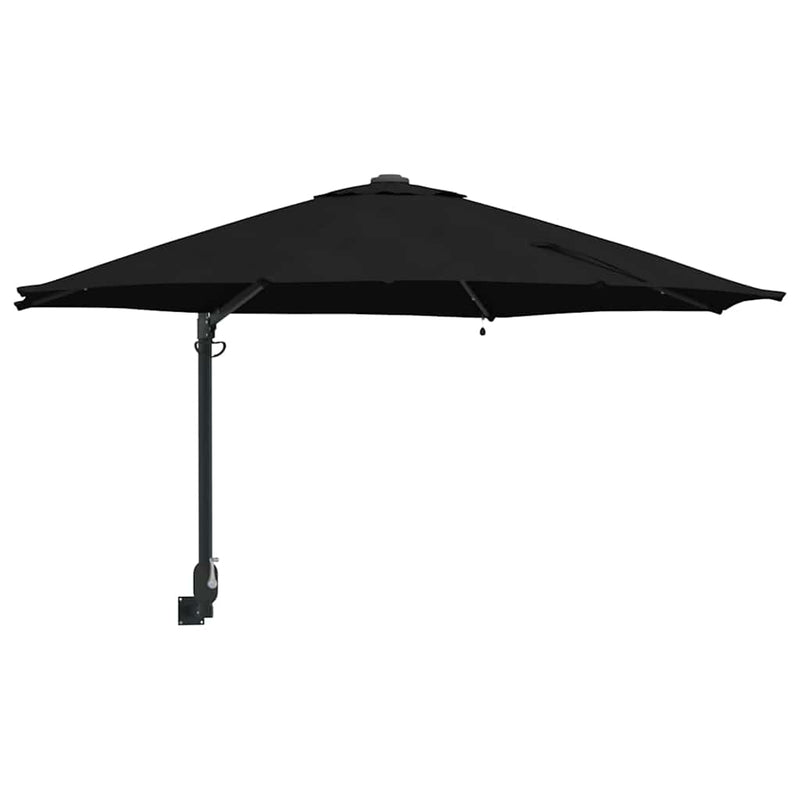 Chargez l'image dans la visionneuse de la galerie, Vidaxl tuinparasol zwart 248 x 248 x 148 cm polyester en staal