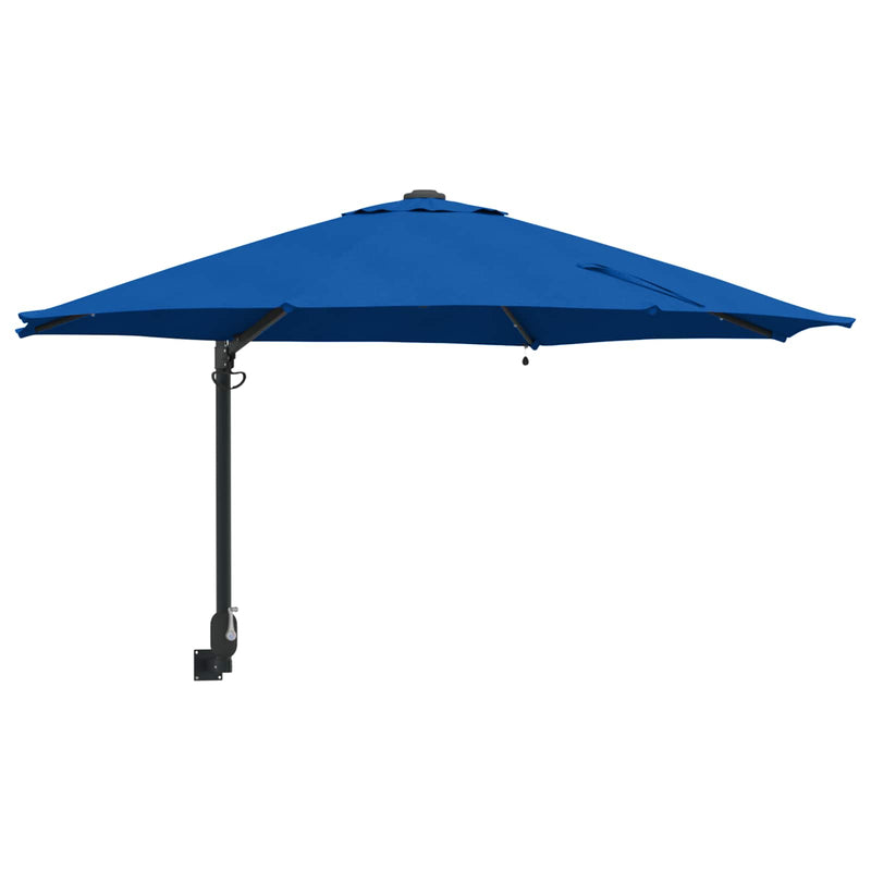 Chargez l'image dans la visionneuse de la galerie, Vidaxl tuinparasol azurblauw 248 x 248 x 148 cm polyester en staal