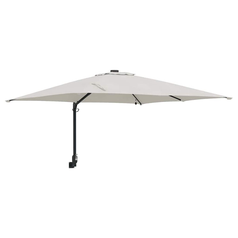 Chargez l'image dans la visionneuse de la galerie, Vidaxl tuinparasol zand 248,5 x 247,5 x 160 cm polyester en staal