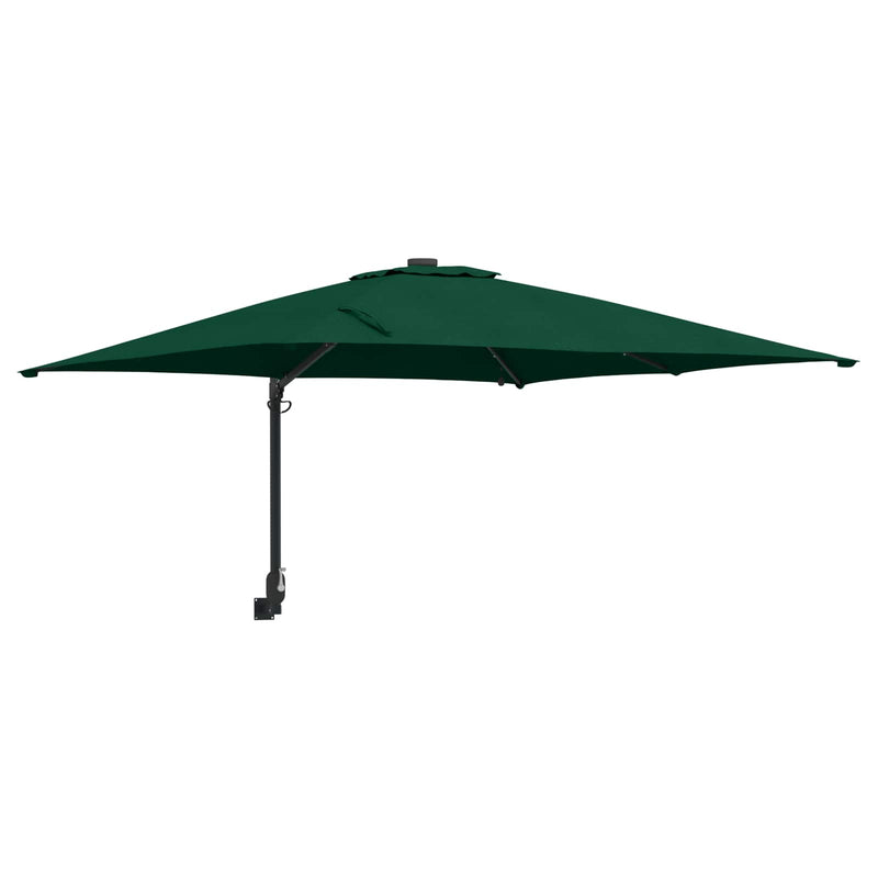Chargez l'image dans la visionneuse de la galerie, Vidaxl tuinparasol groen 248,5 x 247,5 x 160 cm polyester en staal