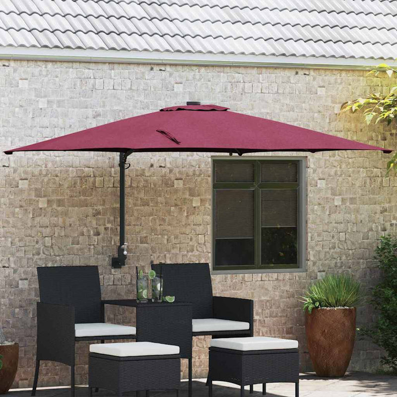 Chargez l'image dans la visionneuse de la galerie, Vidaxl tuinparasol bordeaux rood 248,5 x 247,5 x 160 cm