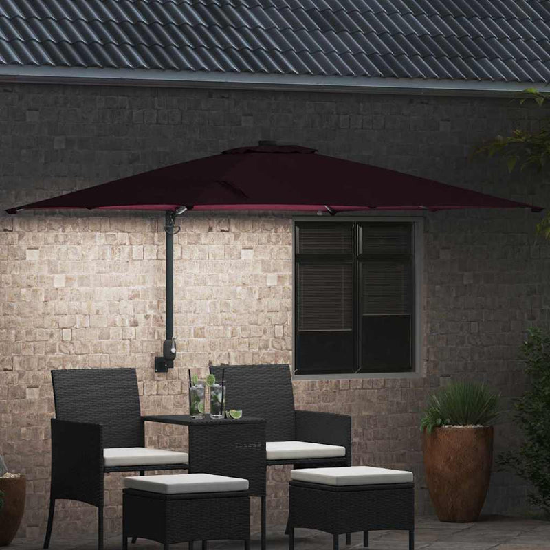 Chargez l'image dans la visionneuse de la galerie, Vidaxl tuinparasol bordeaux rood 248,5 x 247,5 x 160 cm