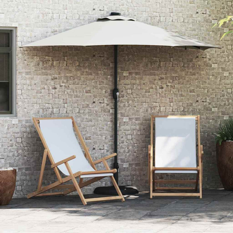 Chargez l'image dans la visionneuse de la galerie, Vidaxl tuinparasol zand 294 x 150 x 223 cm polyester en staal