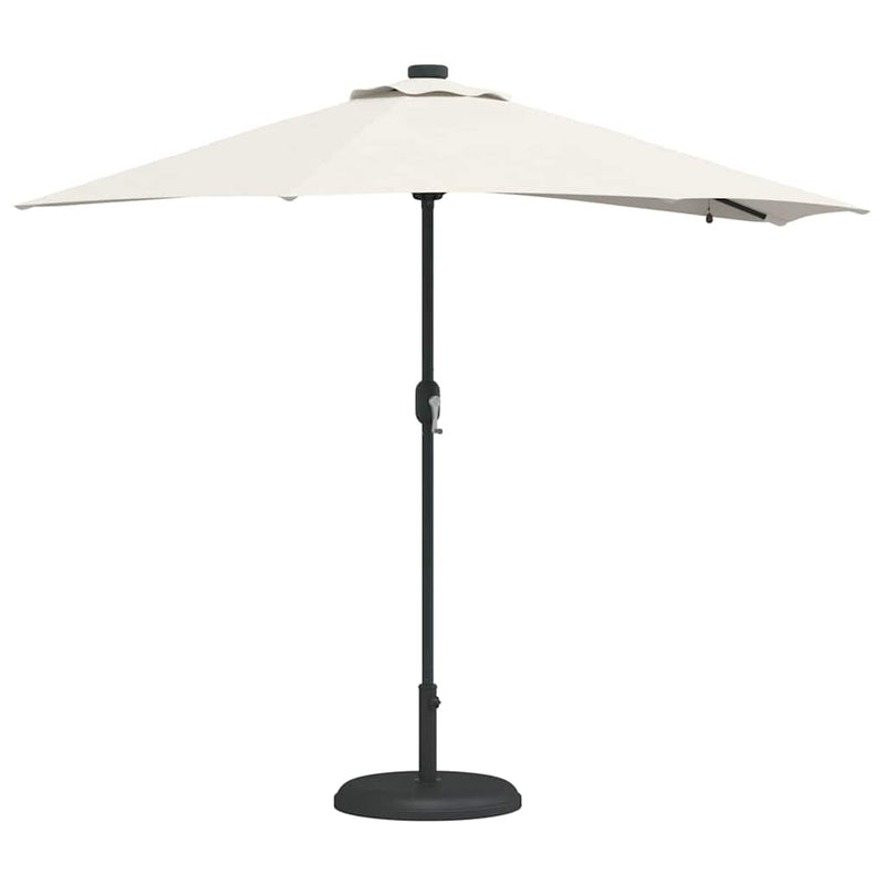 Chargez l'image dans la visionneuse de la galerie, Vidaxl tuinparasol zand 294 x 150 x 223 cm polyester en staal
