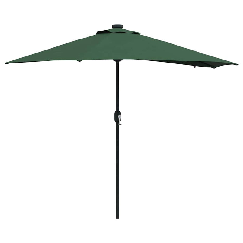 ギャラリービューアに画像をロードする, Vidaxl tuinparasol groen 294 x 150 x 223 cm polyester en staal