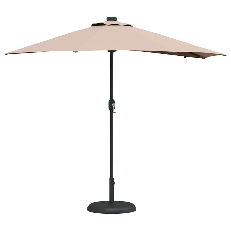 Chargez l'image dans la visionneuse de la galerie, Vidaxl tuinparasol taupe 294 x 150 x 223 cm polyester en staal