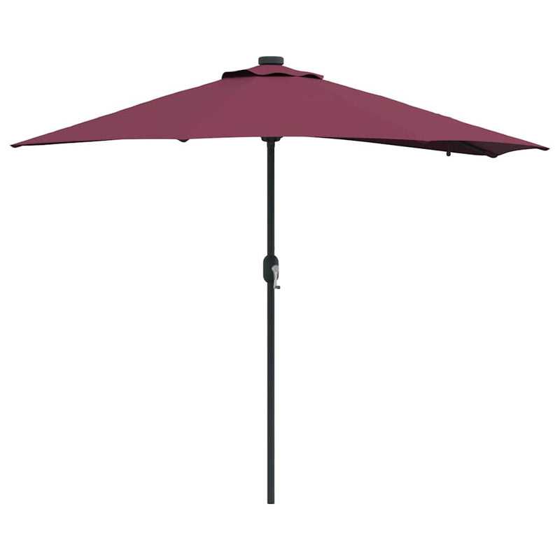 Chargez l'image dans la visionneuse de la galerie, Vidaxl tuinparasol bordeaux rood 294 x 150 x 223 cm polyester en staal