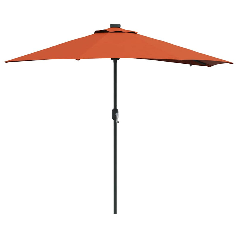 ギャラリービューアに画像をロードする, Vidaxl tuinparasol terracotta 294 x 150 x 223 cm polyester en staal