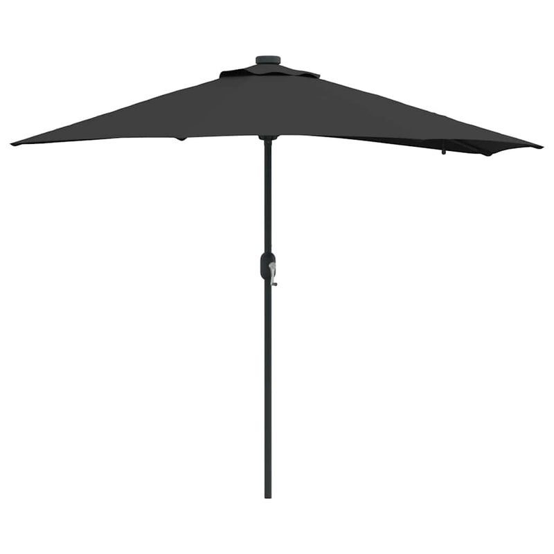 Chargez l'image dans la visionneuse de la galerie, Vidaxl tuinparasol zwart 294 x 150 x 223 cm polyester en staal