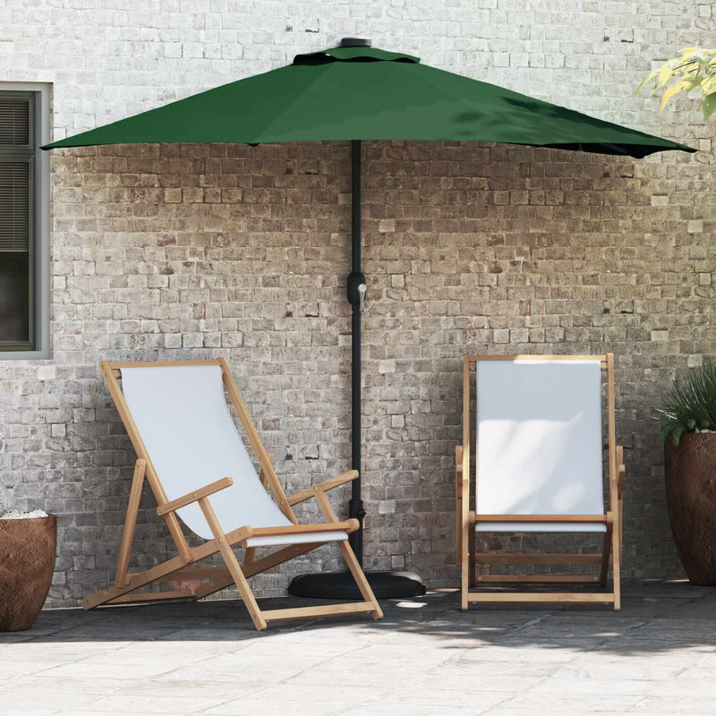 Chargez l'image dans la visionneuse de la galerie, Vidaxl tuinparasol groen 294 x 150 x 224 cm polyester en staal