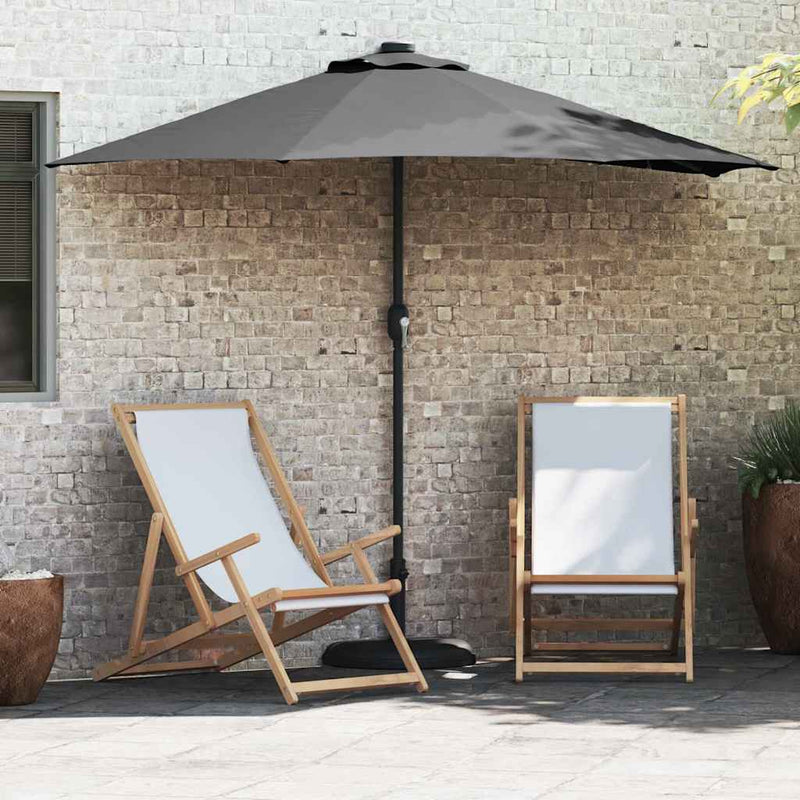 Chargez l'image dans la visionneuse de la galerie, Vidaxl tuinparasol antraciet 294 x 150 x 224 cm polyester en staal