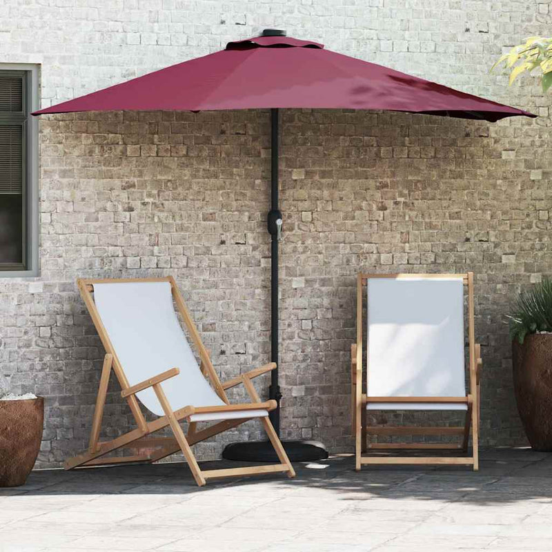 Chargez l'image dans la visionneuse de la galerie, Vidaxl tuinparasol bordeaux rood 294 x 150 x 224 cm polyester en staal