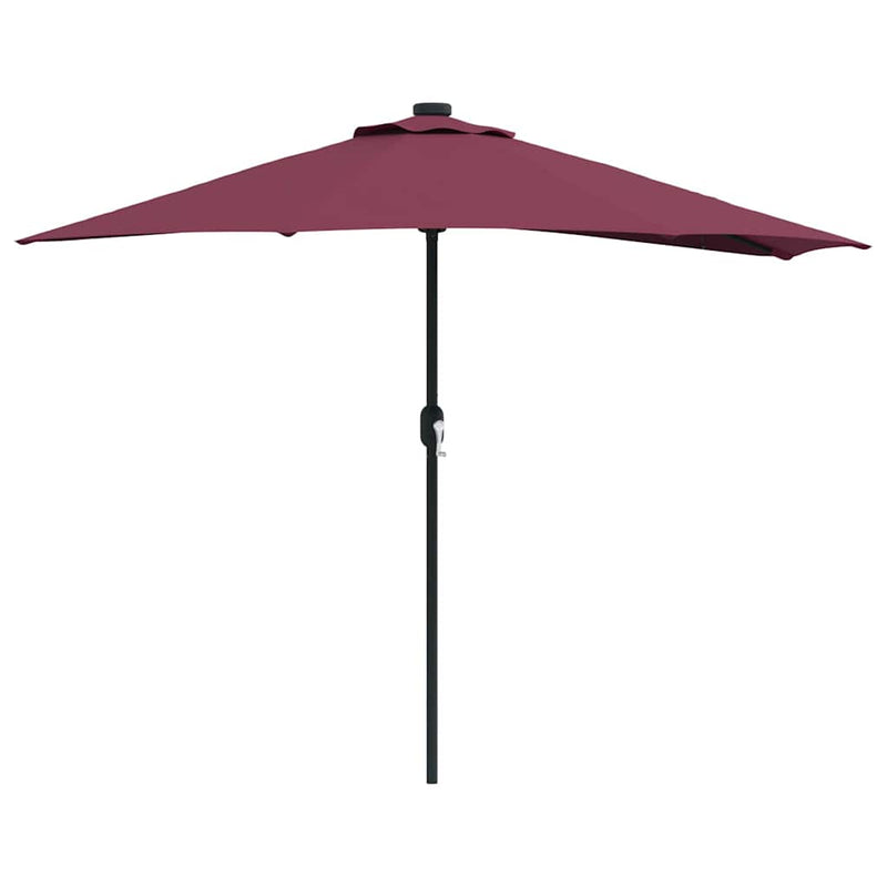 Chargez l'image dans la visionneuse de la galerie, Vidaxl tuinparasol bordeaux rood 294 x 150 x 224 cm polyester en staal