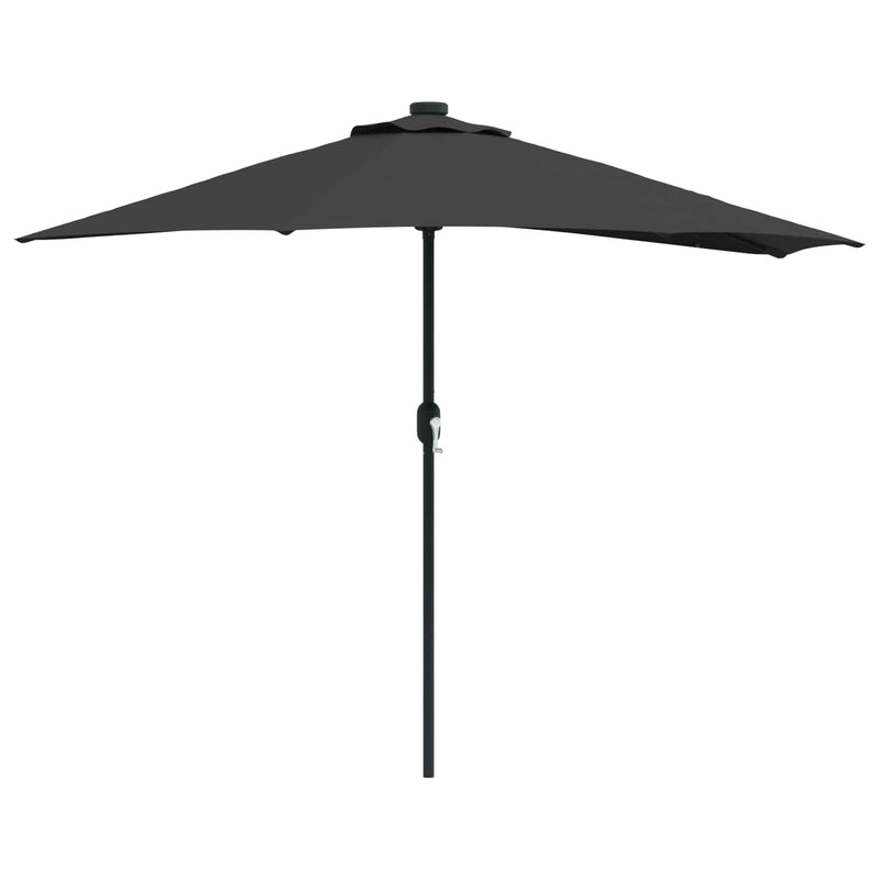 Chargez l'image dans la visionneuse de la galerie, Vidaxl tuinparasol zwart 294 x 150 x 224 cm polyester en staal