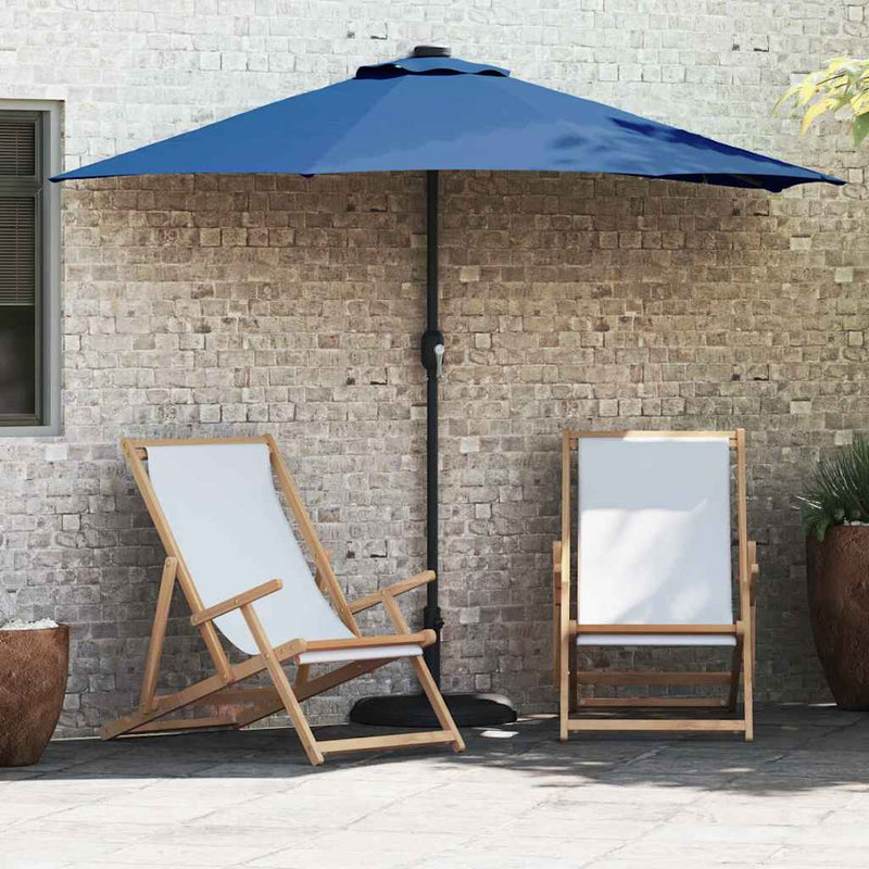 Chargez l'image dans la visionneuse de la galerie, Vidaxl tuinparasol azurblauw 294 x 150 x 224 cm polyester en staal