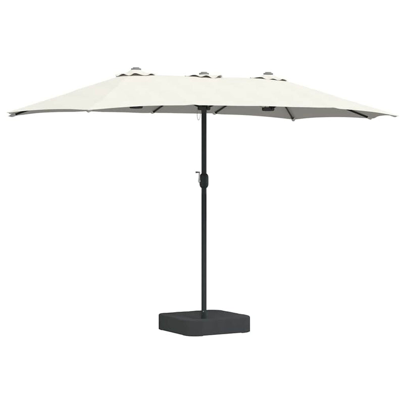 Chargez l'image dans la visionneuse de la galerie, Vidaxl tuinparasol zand 385 x 209 x 244 cm polyester en staal