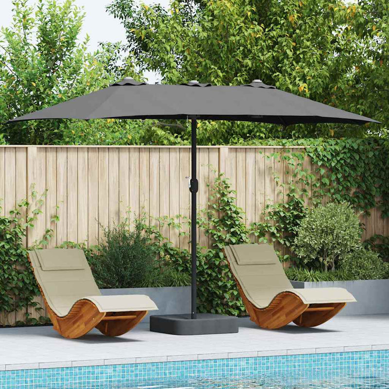 Chargez l'image dans la visionneuse de la galerie, Vidaxl tuinparasol antraciet 385 x 209 x 244 cm polyester en staal