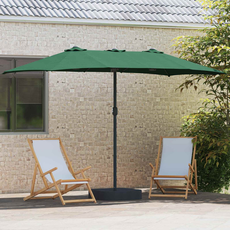 Chargez l'image dans la visionneuse de la galerie, Vidaxl tuinparasol groen 385 x 209 x 244 cm polyester