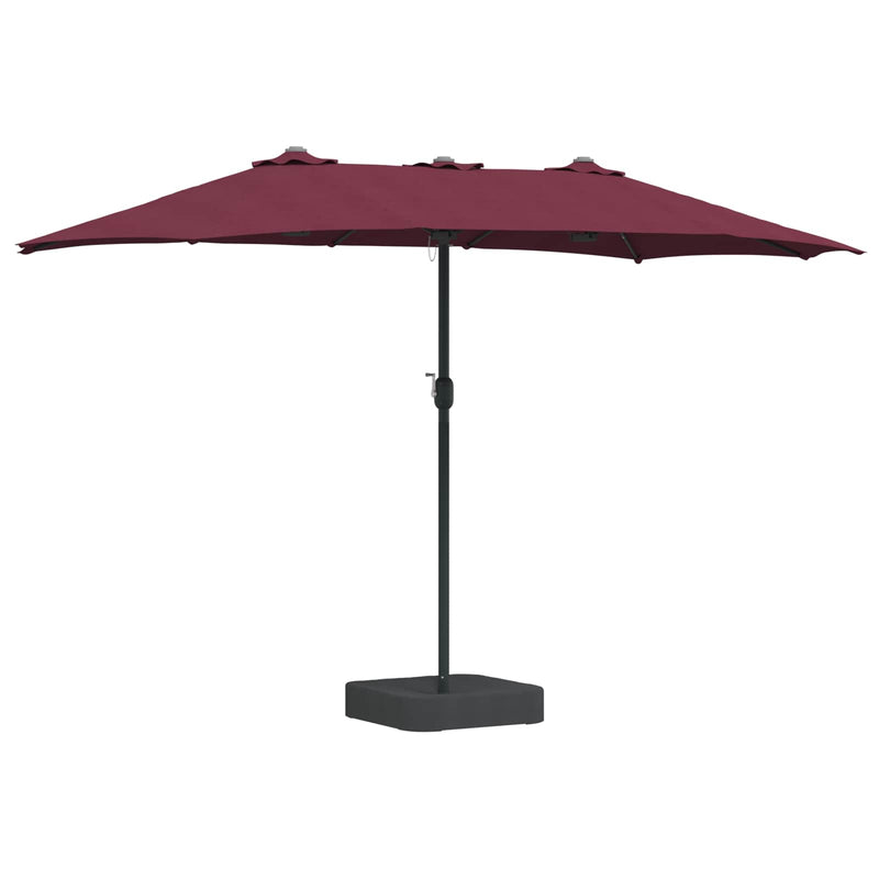 Chargez l'image dans la visionneuse de la galerie, Vidaxl tuinparasol bordeaux rood 385 x 209 x 244 cm polyester