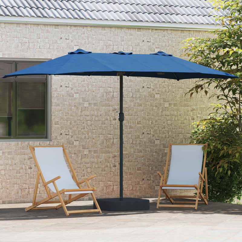 Chargez l'image dans la visionneuse de la galerie, Vidaxl tuinparasol azurblauw 385 x 209 x 244 cm polyester
