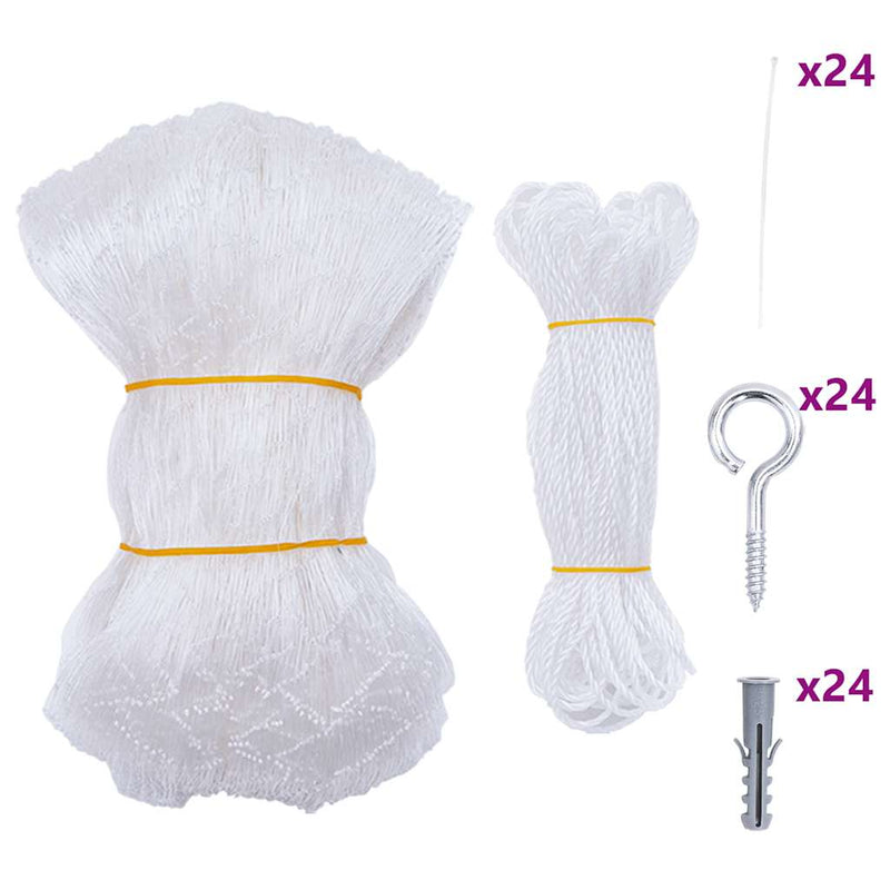 ギャラリービューアに画像をロードする, Vidaxl kattennet transparant 8x3 m nylon