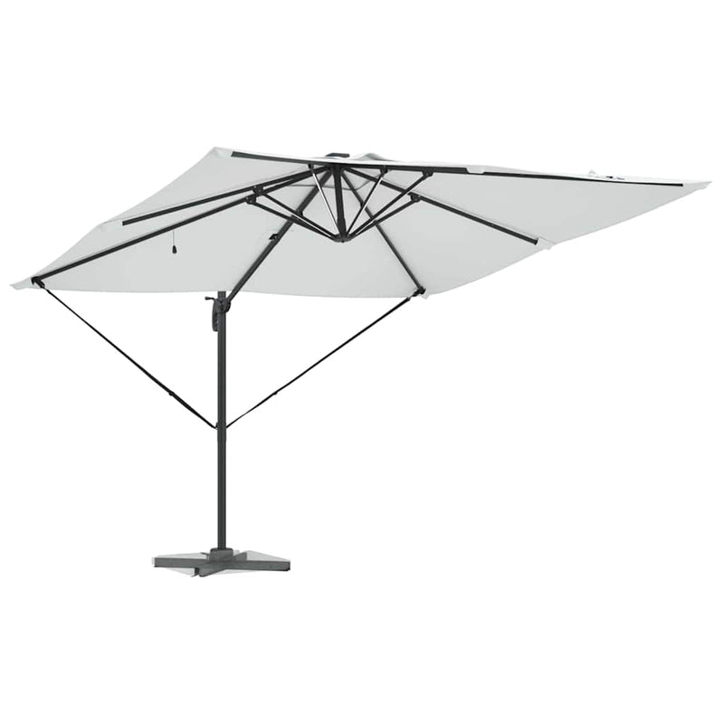 Afbeelding laden in galerijviewer, Vidaxl parasol zand 286 x 284 x 270 cm aluminium en polyester