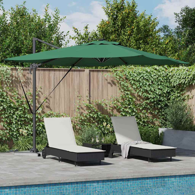 Chargez l'image dans la visionneuse de la galerie, Vidaxl parasol groen 286 x 284 x 270 cm aluminium en polyester