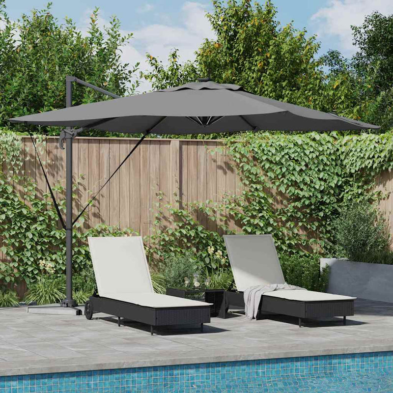 Afbeelding laden in galerijviewer, Vidaxl parasol antraciet 286 x 284 x 270 cm aluminium en polyester