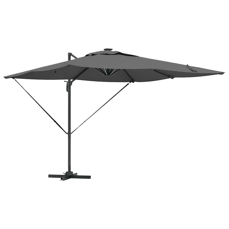 Afbeelding laden in galerijviewer, Vidaxl parasol antraciet 286 x 284 x 270 cm aluminium en polyester