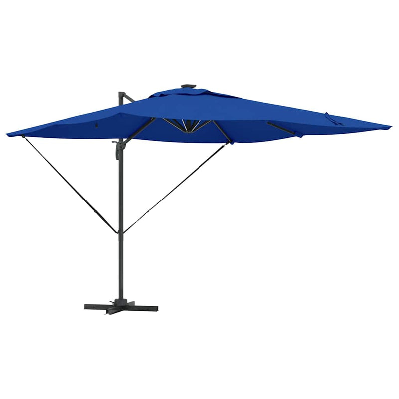 Afbeelding laden in galerijviewer, Vidaxl parasol azure blauw 286 x 284 x 270 cm aluminium en polyester