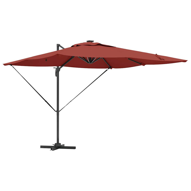 Afbeelding laden in galerijviewer, Vidaxl parasol terracotta 286 x 284 x 270 cm aluminium en polyester