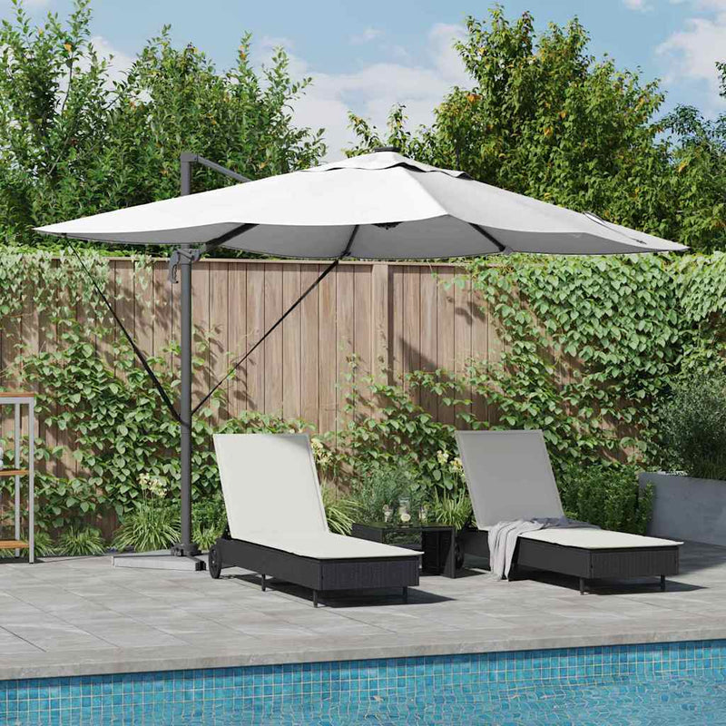 Chargez l'image dans la visionneuse de la galerie, Vidaxl parasol met slot zand 352 x 251 x 265 cm polyester en aluminium