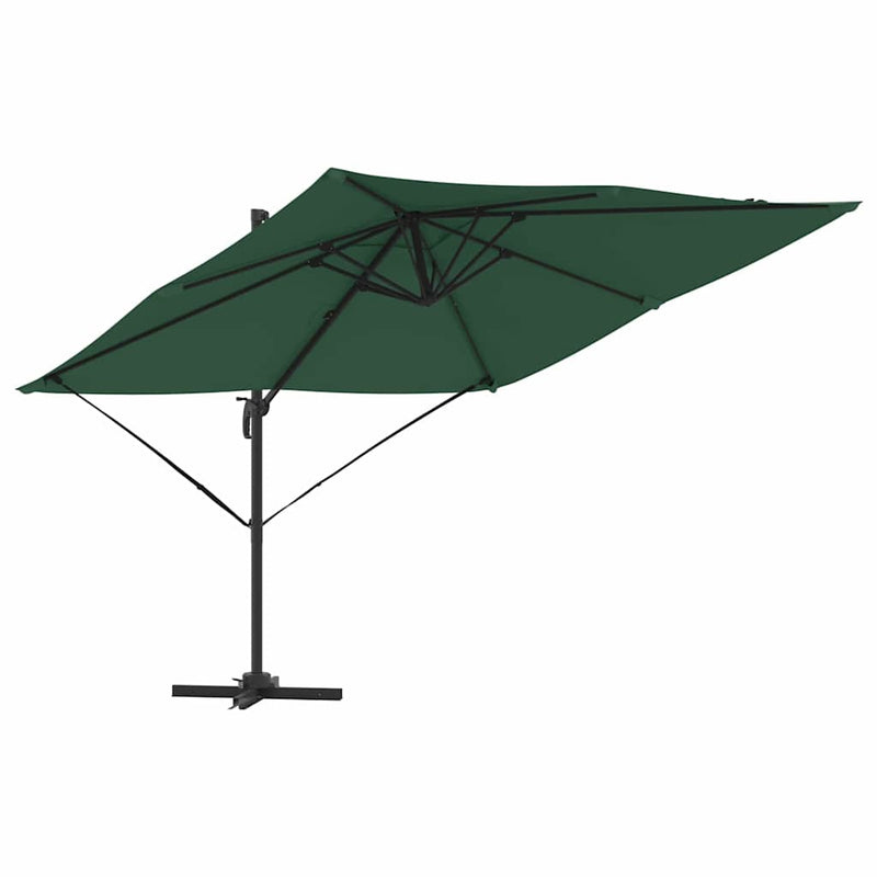 Afbeelding laden in galerijviewer, Vidaxl roma parasol groen 286 x 284 x 265 cm aluminium en polyester