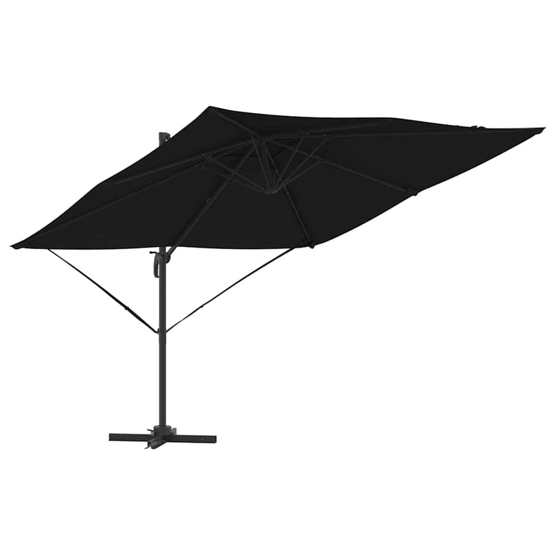 ギャラリービューアに画像をロードする, Vidaxl roma parasol zwart 286 x 284 x 265 cm aluminium en polyester