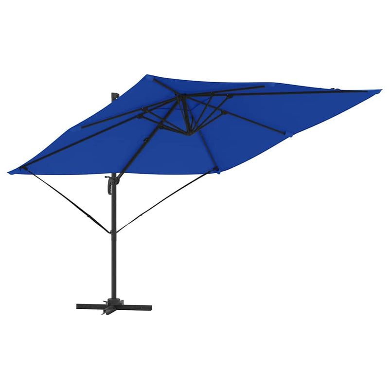ギャラリービューアに画像をロードする, Vidaxl roma parasol blauw 286 x 284 x 265 cm aluminium en polyester