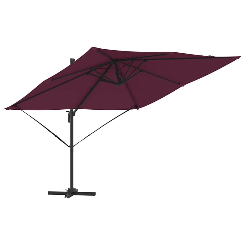 ギャラリービューアに画像をロードする, Vidaxl roma parasol rood 286 x 284 x 265 cm aluminium en polyester