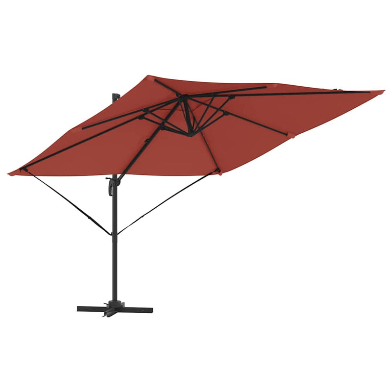 ギャラリービューアに画像をロードする, Vidaxl roma parasol rood 286 x 284 x 265 cm aluminium en polyester