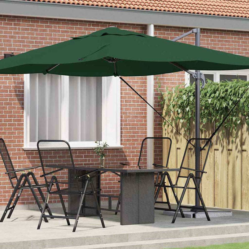 ギャラリービューアに画像をロードする, Vidaxl parasol groen 351 x 250 x 260 cm polyester en aluminium
