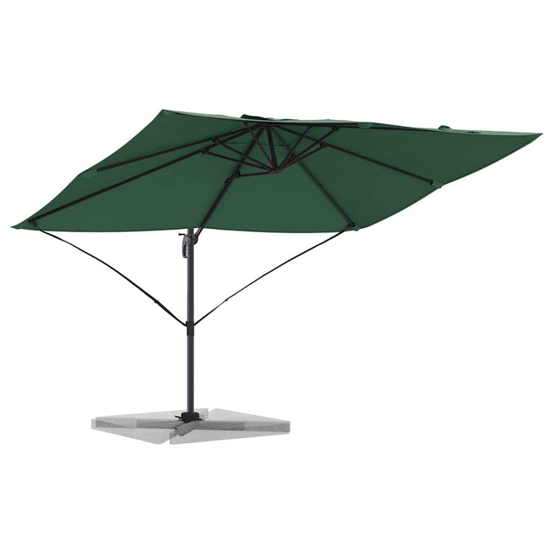 ギャラリービューアに画像をロードする, Vidaxl parasol groen 351 x 250 x 260 cm polyester en aluminium