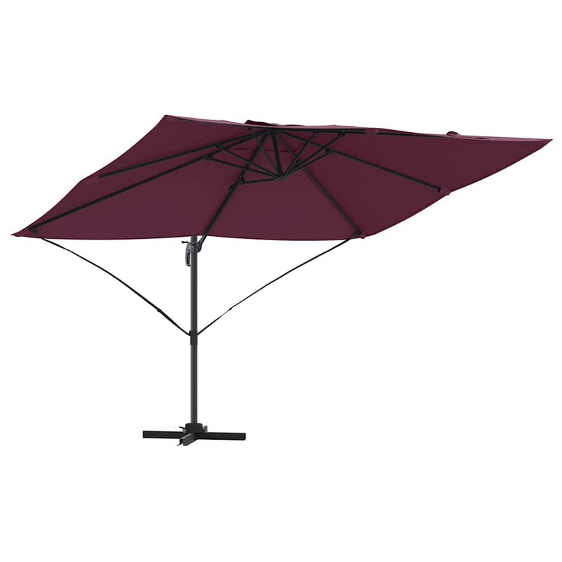 ギャラリービューアに画像をロードする, Vidaxl parasol bordeaux rood 351 x 250 x 260 cm polyester en aluminium