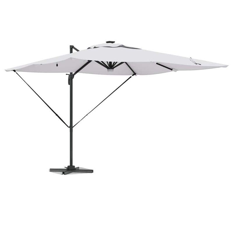 ギャラリービューアに画像をロードする, Vidaxl roma parasol beige 286 x 284 x 270 cm aluminium en polyester