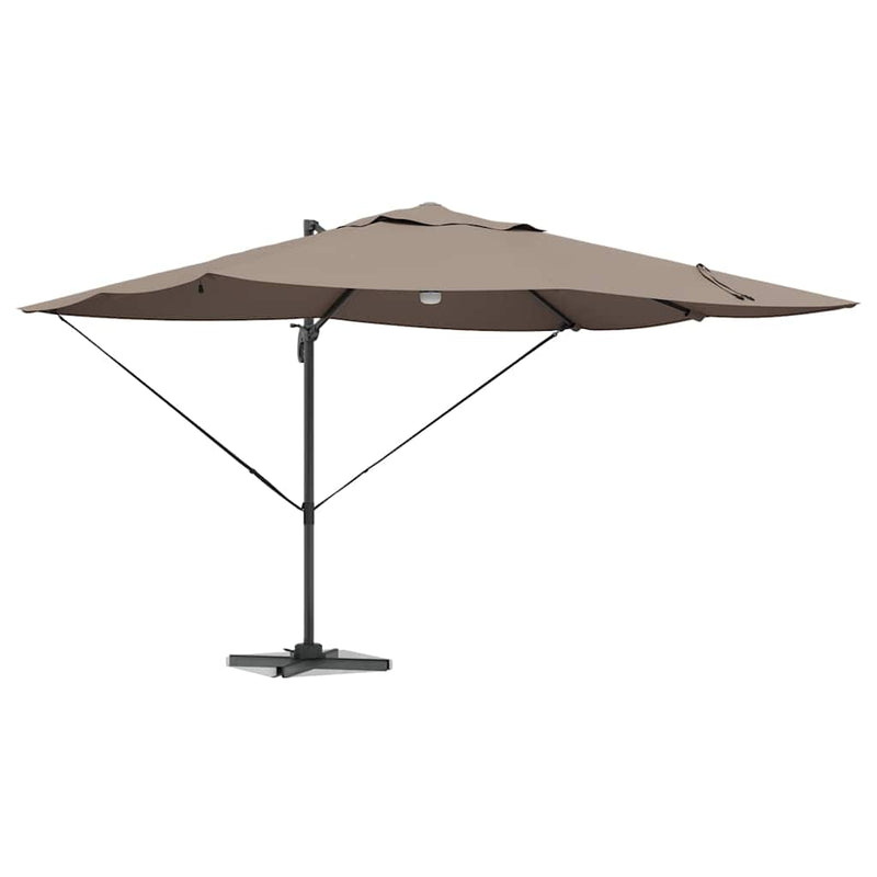 Chargez l'image dans la visionneuse de la galerie, Vidaxl parasol taupe 351 x 250 x 253 cm polyester en aluminium