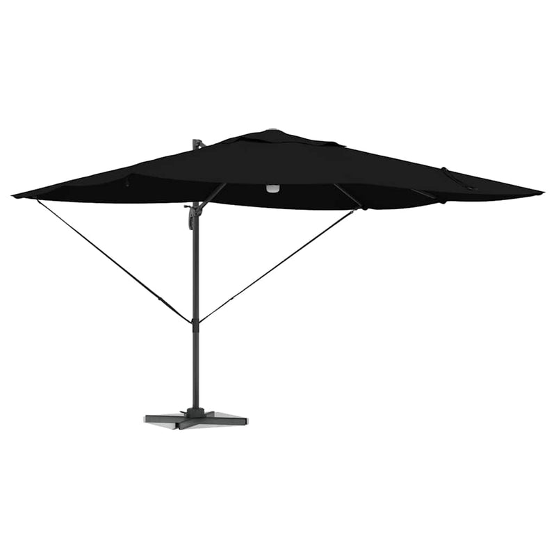 ギャラリービューアに画像をロードする, Vidaxl parasol zwart 351 x 250 x 253 cm polyester en aluminium