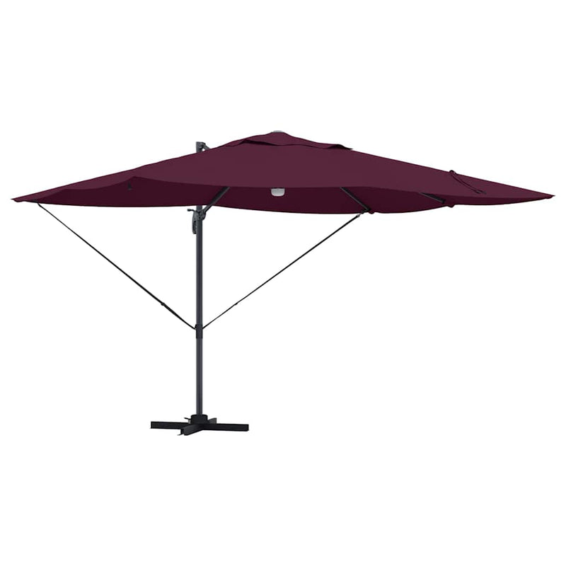 ギャラリービューアに画像をロードする, Vidaxl parasol bordeaux rood 351 x 250 x 253 cm polyester en aluminium