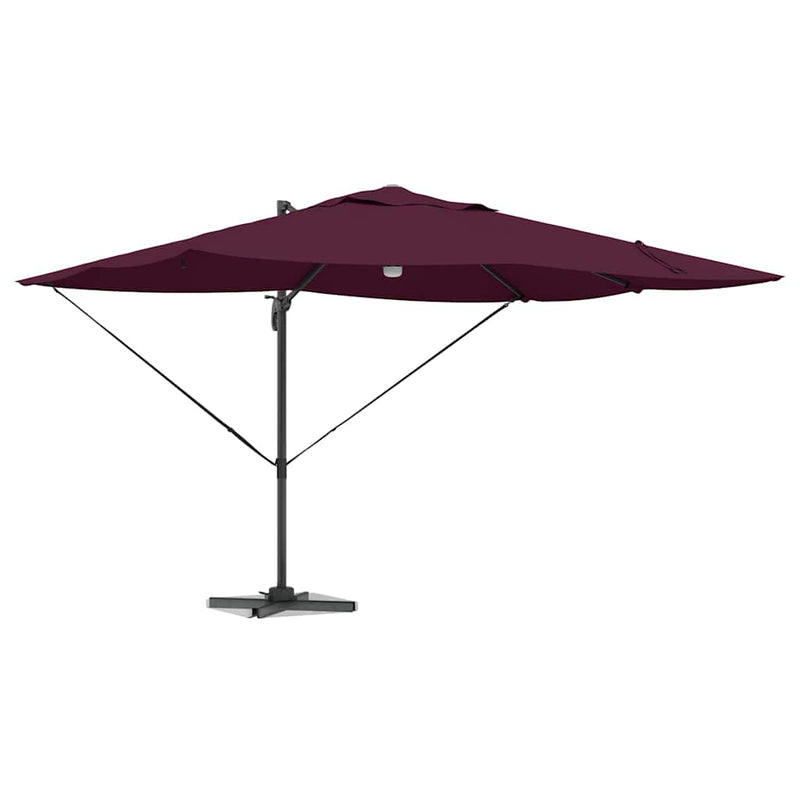 ギャラリービューアに画像をロードする, Vidaxl parasol bordeaux rood 351 x 250 x 253 cm polyester en aluminium