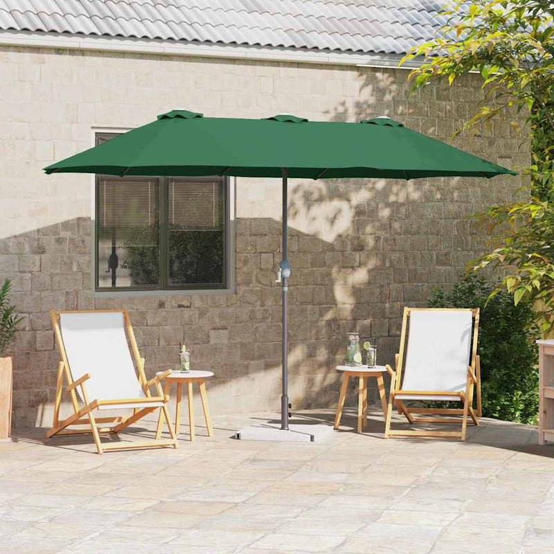 ギャラリービューアに画像をロードする, Vidaxl tuinparasol groen 370 x 197 x 239 cm polyester en aluminium