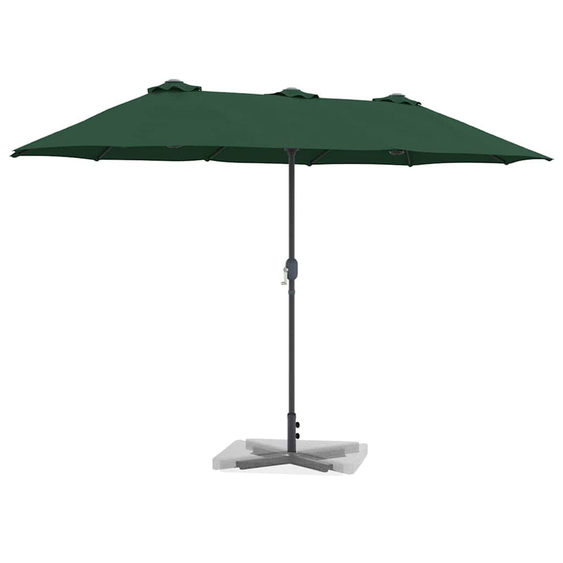 ギャラリービューアに画像をロードする, Vidaxl tuinparasol groen 370 x 197 x 239 cm polyester en aluminium