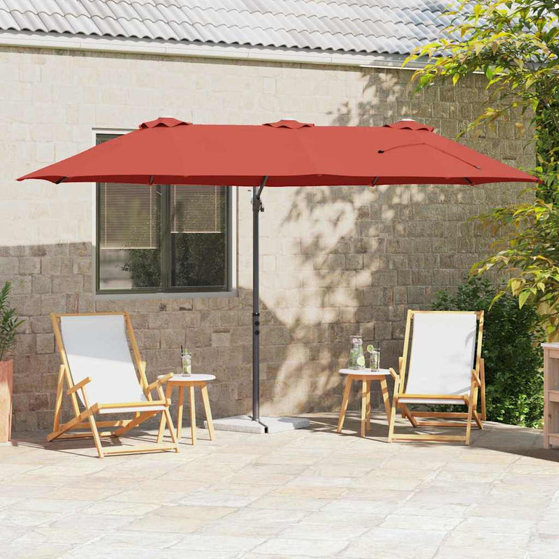 Chargez l'image dans la visionneuse de la galerie, Vidaxl parasol terracotta 372 x 198 x 243 cm polyester en aluminium