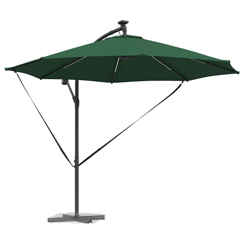 Afbeelding laden in galerijviewer, Vidaxl parasol groen 294 x 294 x 248 cm polyester en aluminium